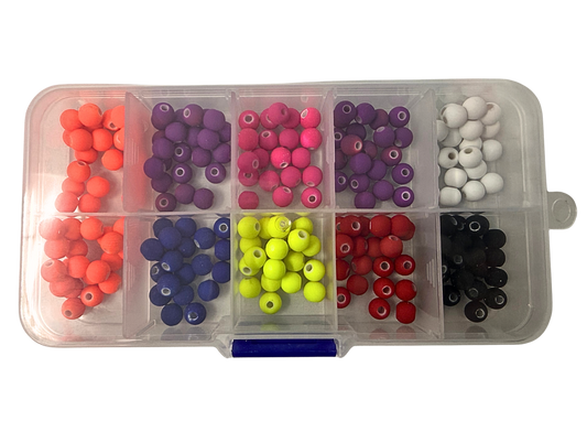 High Class Tackle 'NEW' 6mm SOLID COLORED BEAD TACKLE BOX!!!