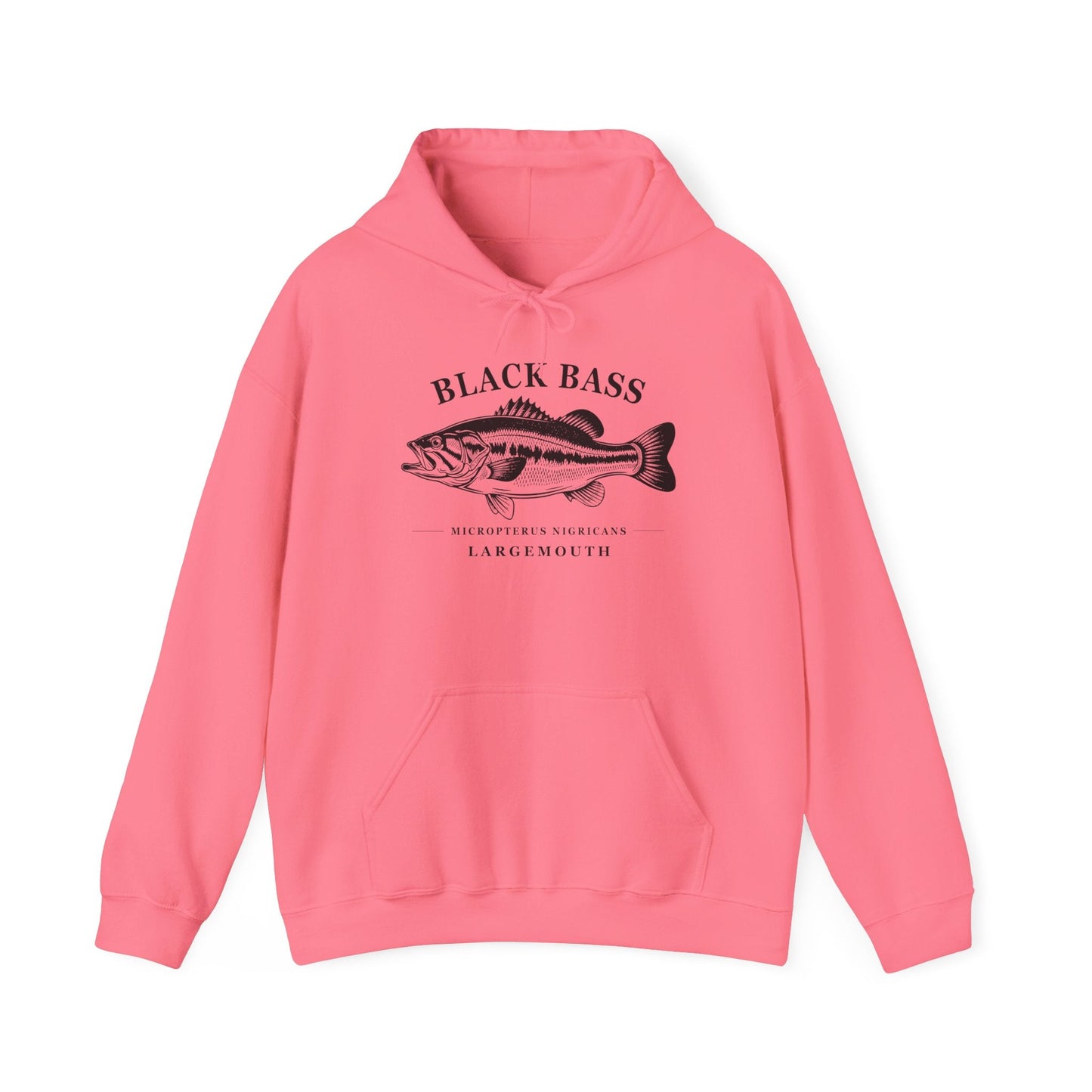 Texas Rigged Tees Black Bass — Unisex Hooded Sweatshirt