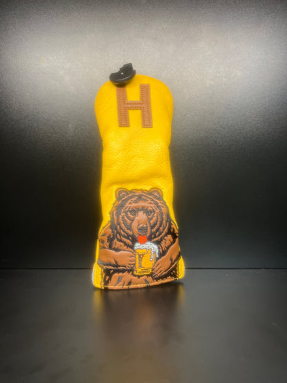ParWestGolf Beer Drinking Bear Headcover