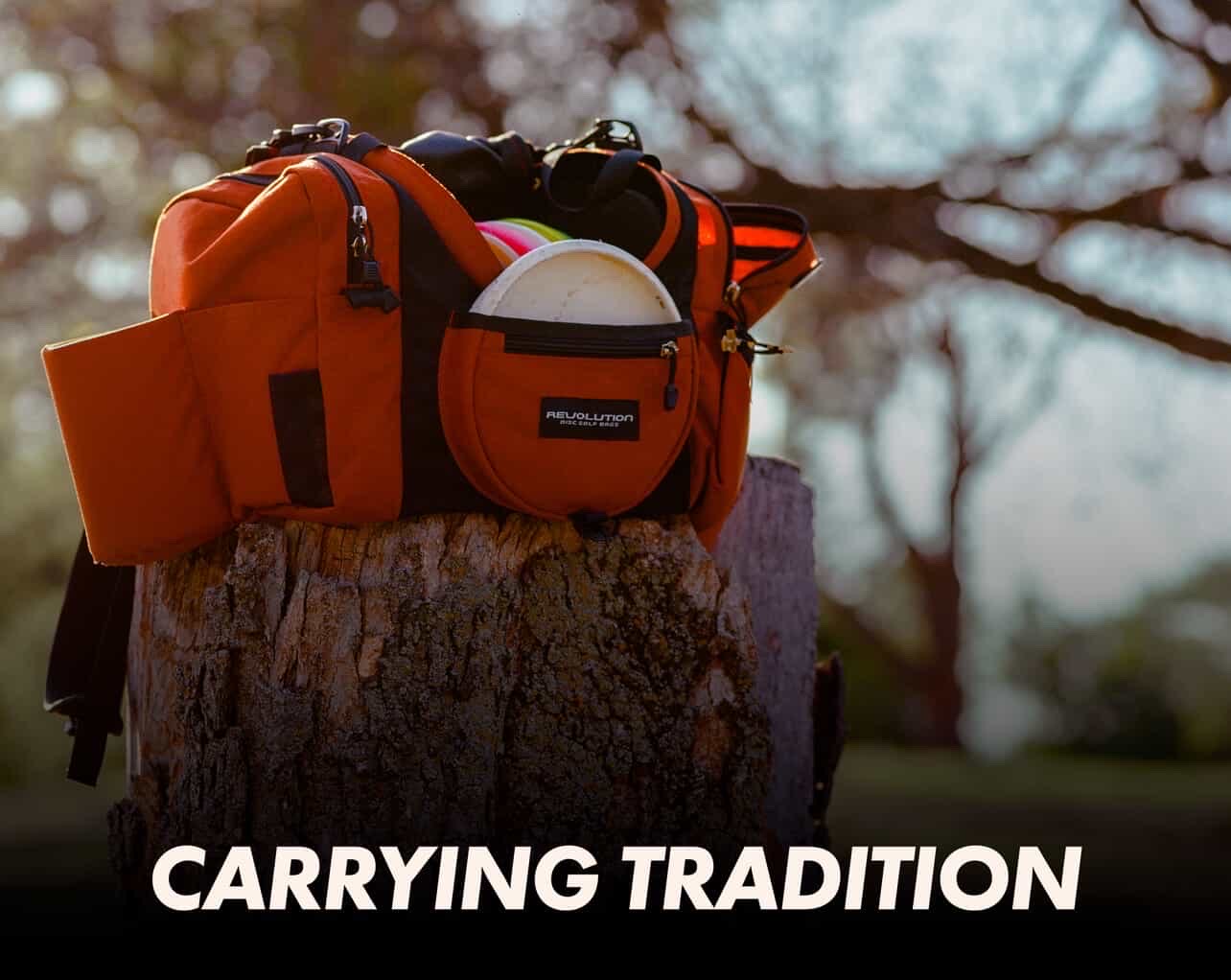 Gotta Go Gotta Throw Revolution Carolina Team V3 Disc Golf Bag - Rust