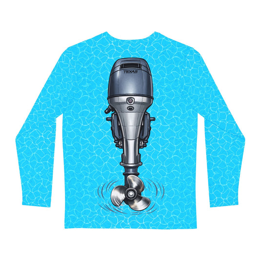 Texas Rigged Tees Outboard Motor — Unisex Long Sleeve  (SPF 50+)