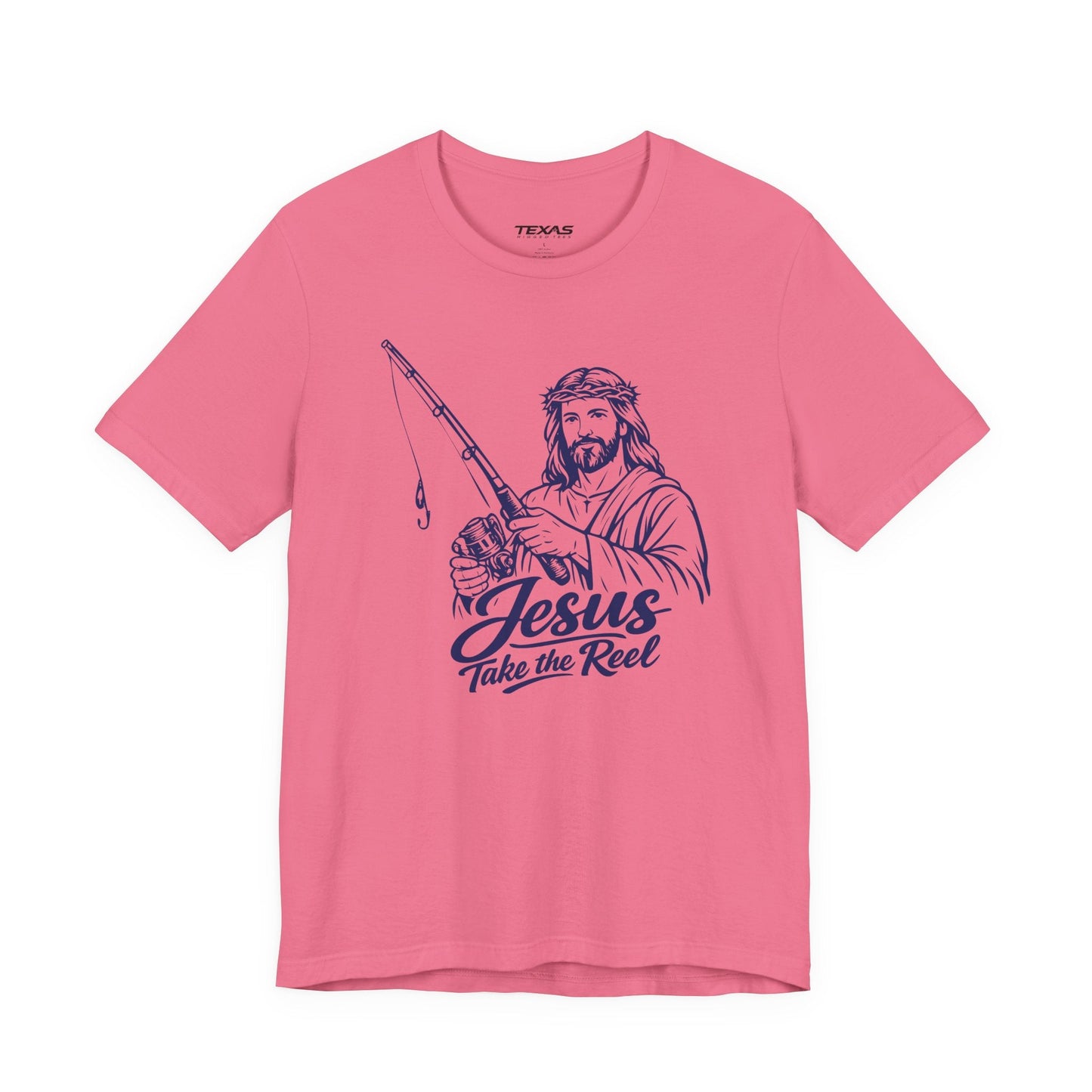 Texas Rigged Tees Jesus Take the Reel — Unisex Cotton Tee