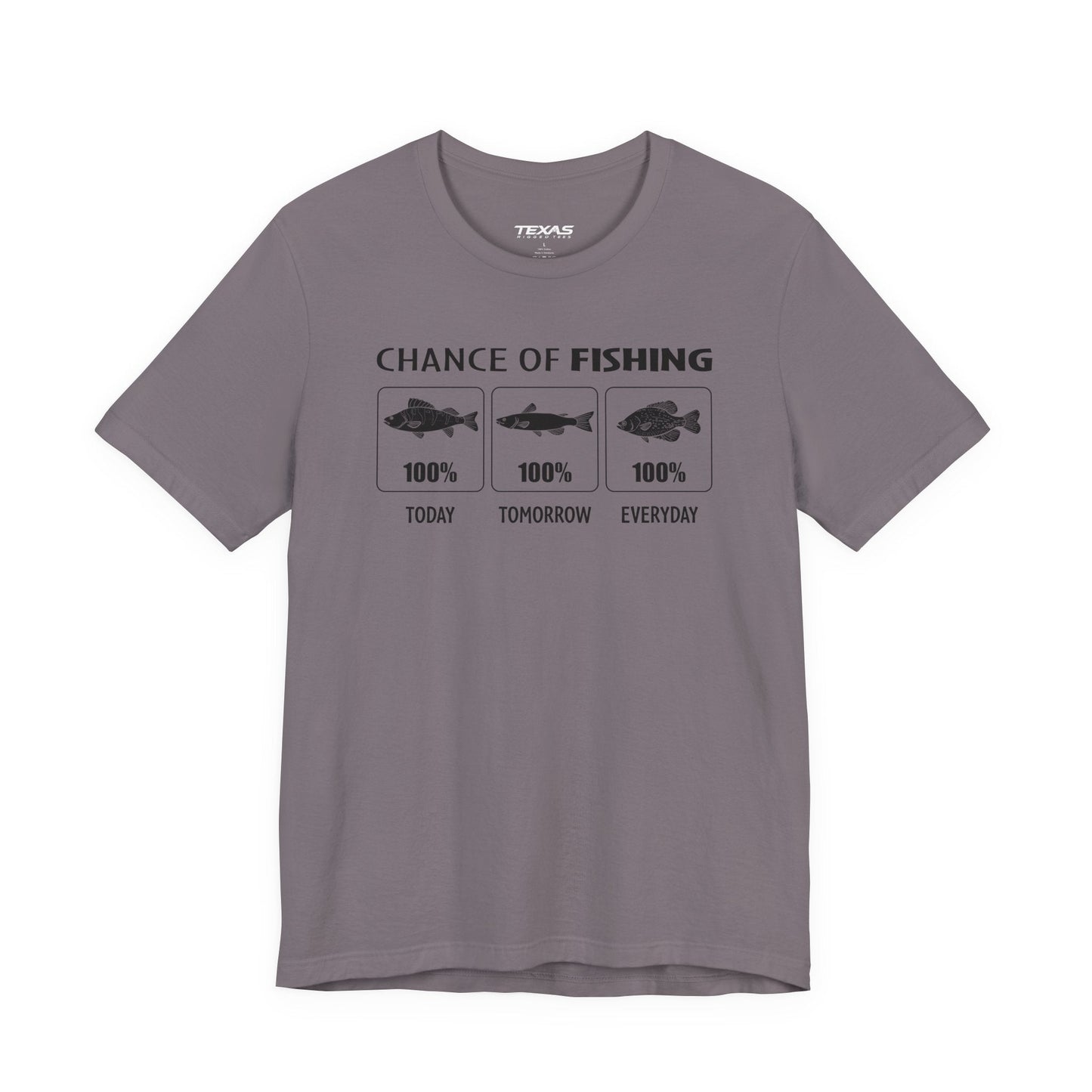 Texas Rigged Tees Chance of Fishing — Unisex Cotton Tee