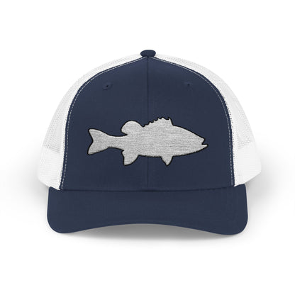 Texas Rigged Tees Bass Silhouette — Embroidered Baseball Cap