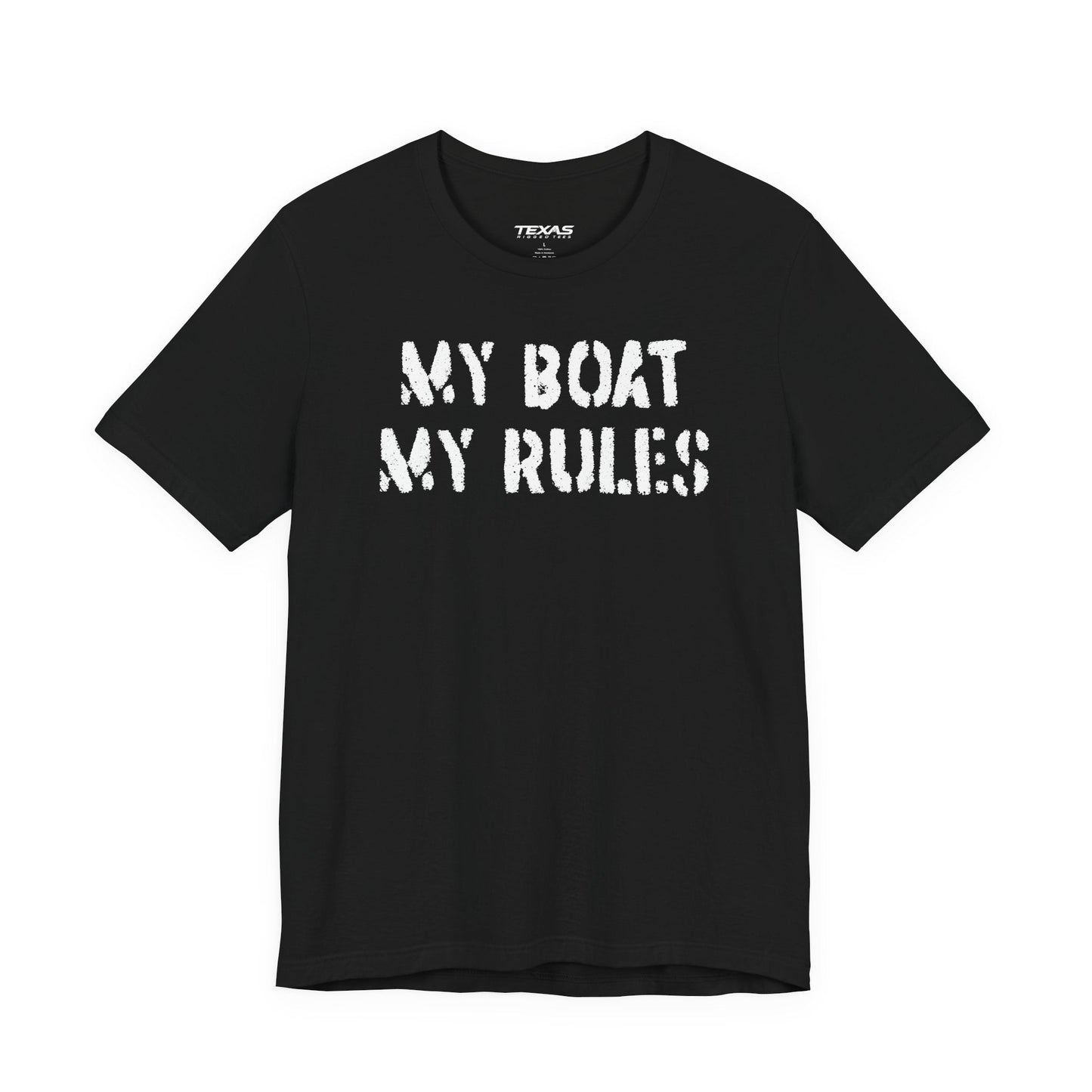 Texas Rigged Tees My Boat My Rules — Unisex Cotton Tee