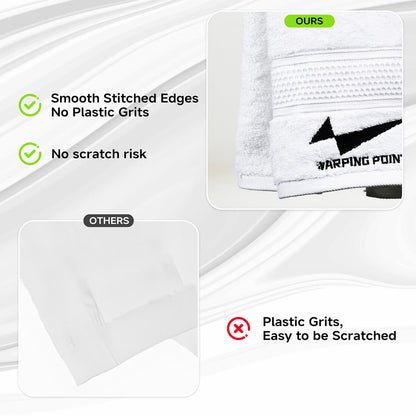 Warping Point Pickleball Towel - White