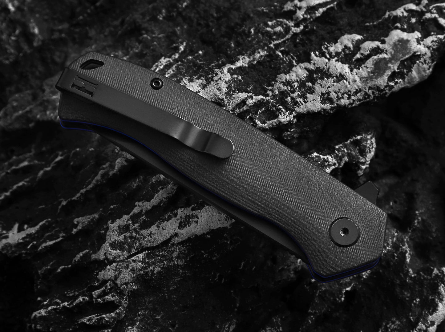 Holtzman's Gorilla Survival The Pathfinder Folding Pocket Holtzman's Gorilla Survival Knife Giftset for Men and Women (Black and Blue)