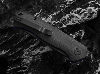 Holtzman's Gorilla Survival The Pathfinder Folding Pocket Holtzman's Gorilla Survival Knife Giftset for Men and Women (Black and Blue)