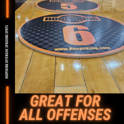 HoopsKing Offensive Spacing Training Spot Markers | 16"