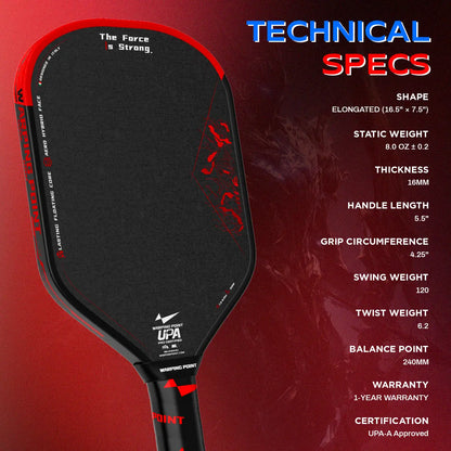 Warping Point Nightblade 001 Pickleball Paddle