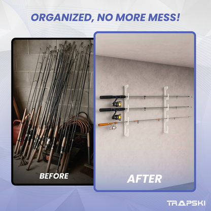 TRAPSKI Fishing Rod/Pole Holder Rack Organizers