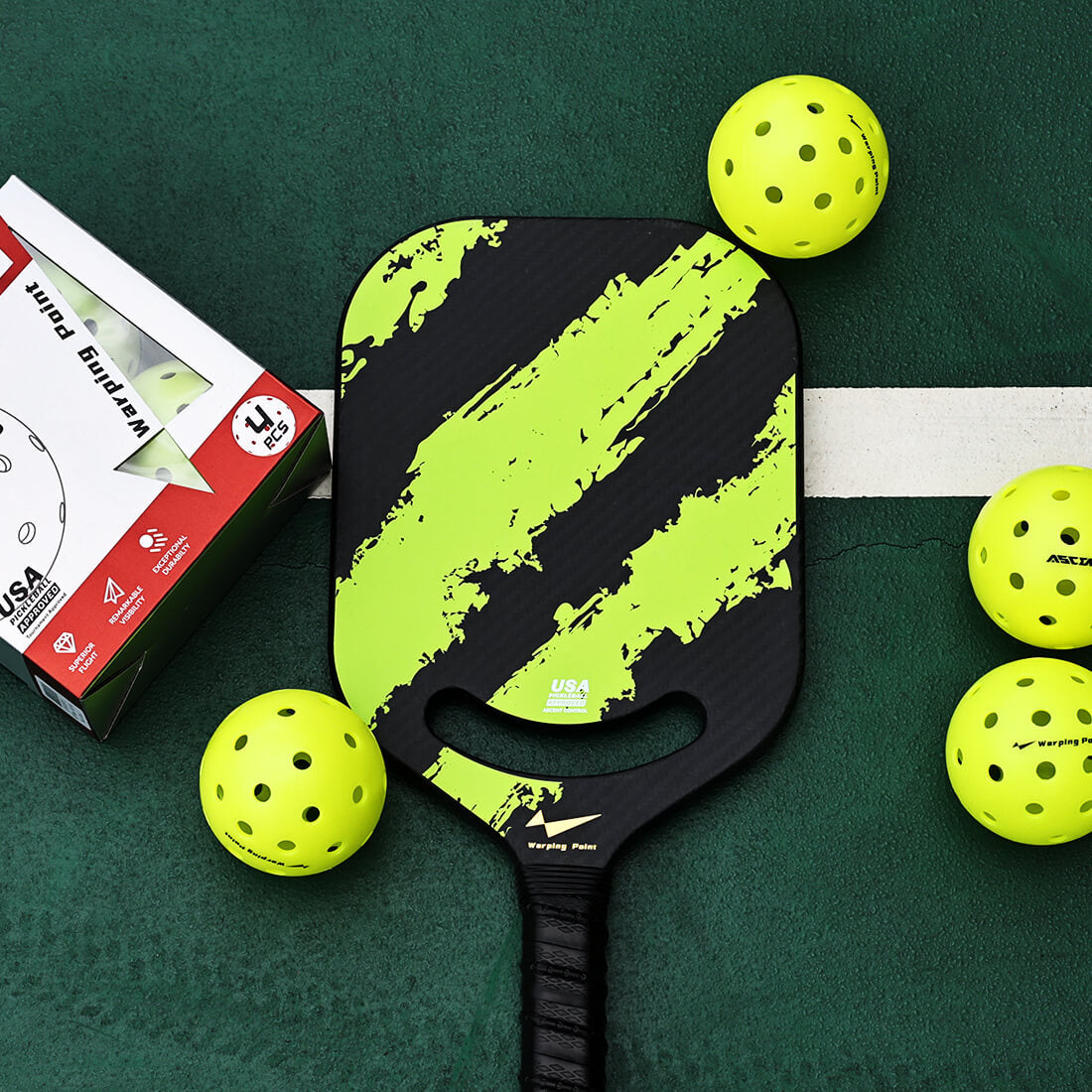 Warping Point Ascent Outdoor Tournament Pickleballs