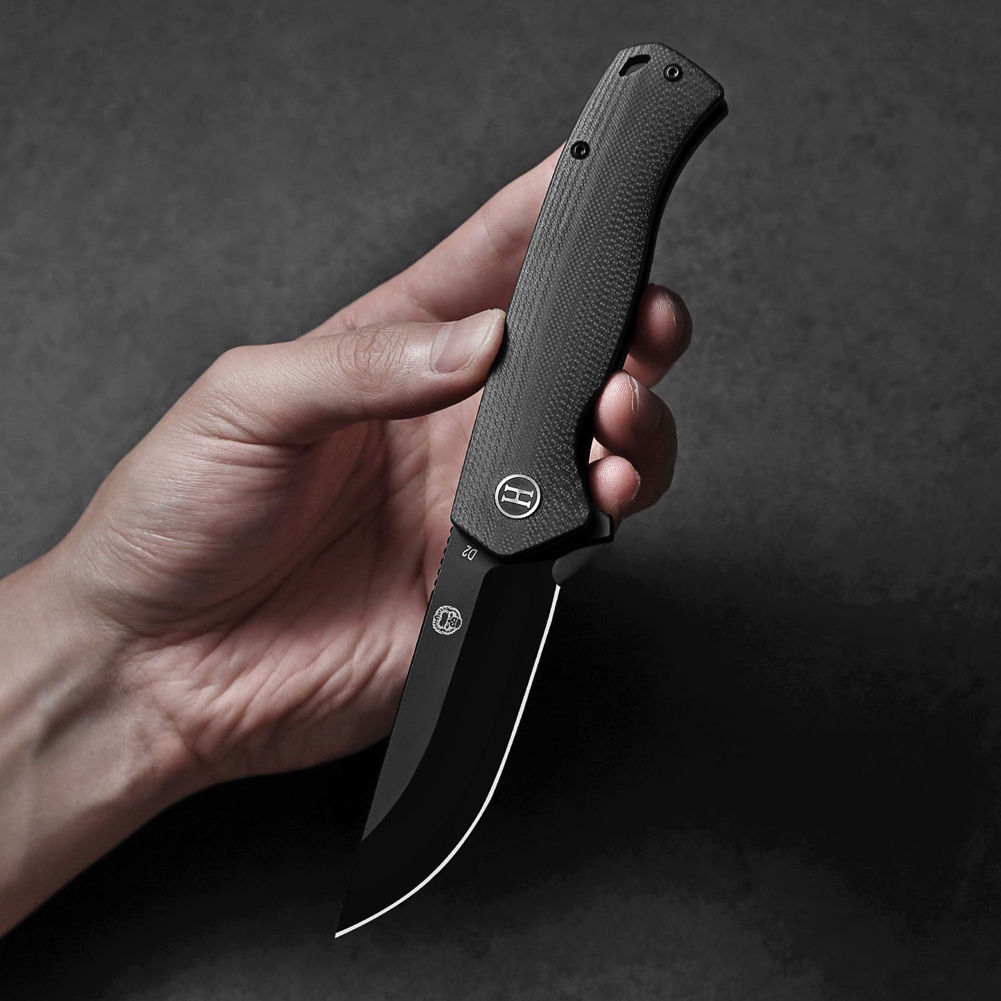 Holtzman's Gorilla Survival The Pathfinder Folding Pocket Holtzman's Gorilla Survival Knife Giftset for Men and Women (Black and Blue)