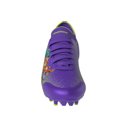 Scooby-Doo 'Unmasked' Purple Youth Football Cleats - Velocity 3.0 by Phenom Elite