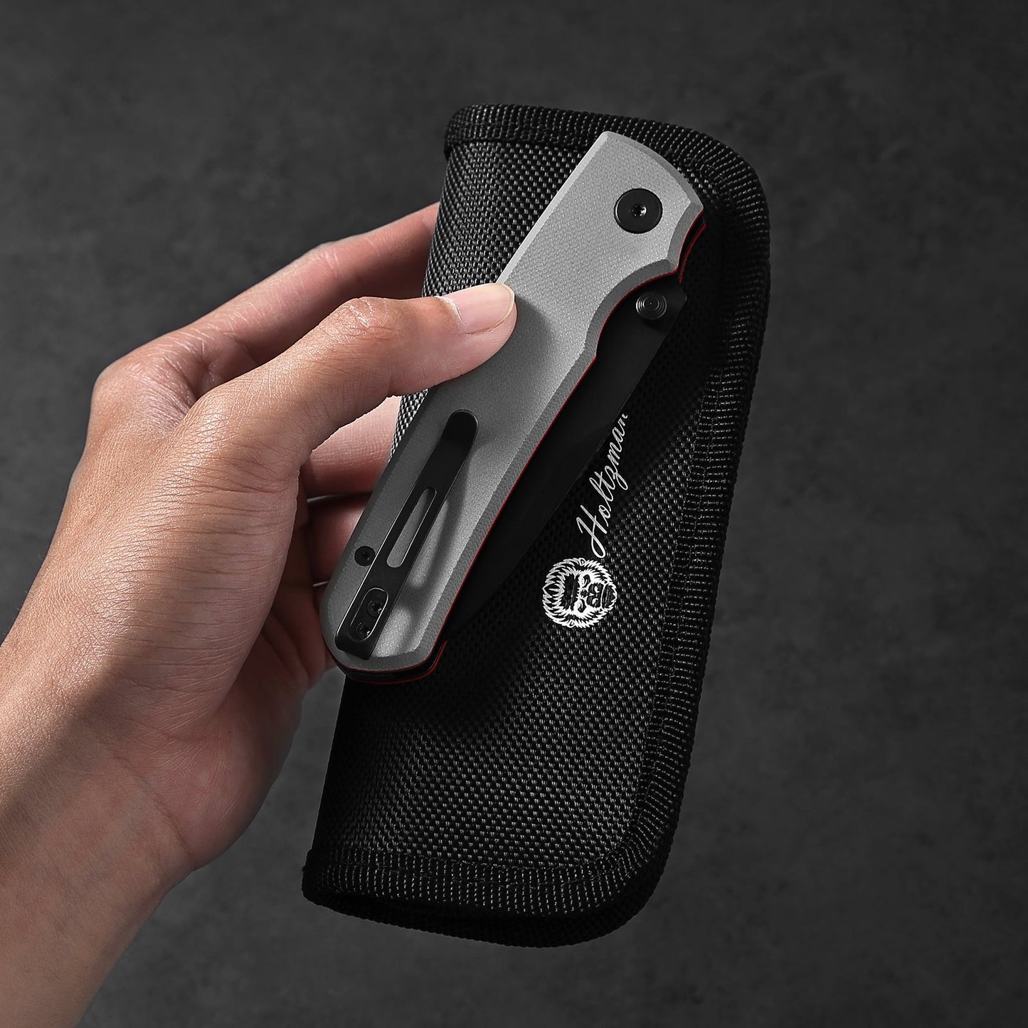 Holtzman's Gorilla Survival The Loyalist Folding Pocket Knife Giftset for Men and Women (Black and White)