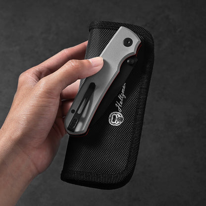 Holtzman's Gorilla Survival The Loyalist Folding Pocket Knife Giftset for Men and Women (Black and White)
