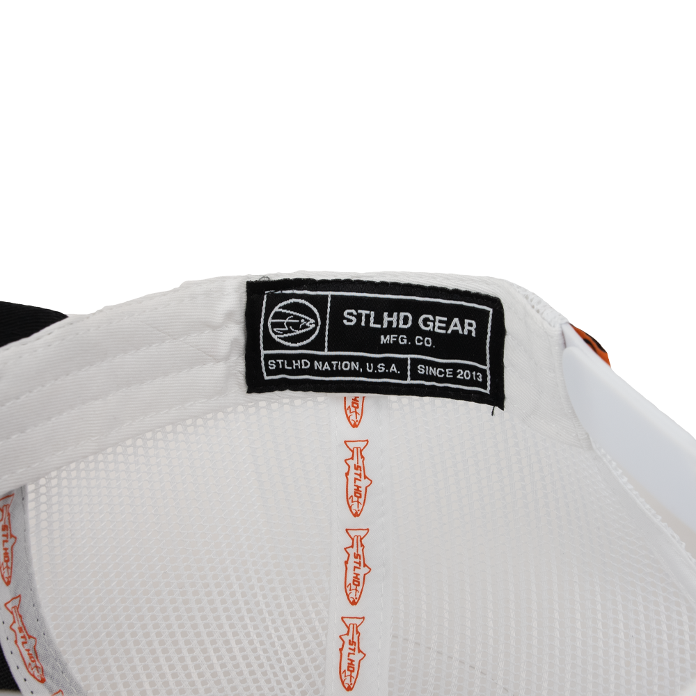 STLHD Standard White & Black Trucker Snapback Hat