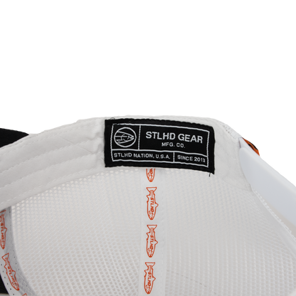 STLHD Standard White & Black Trucker Snapback Hat