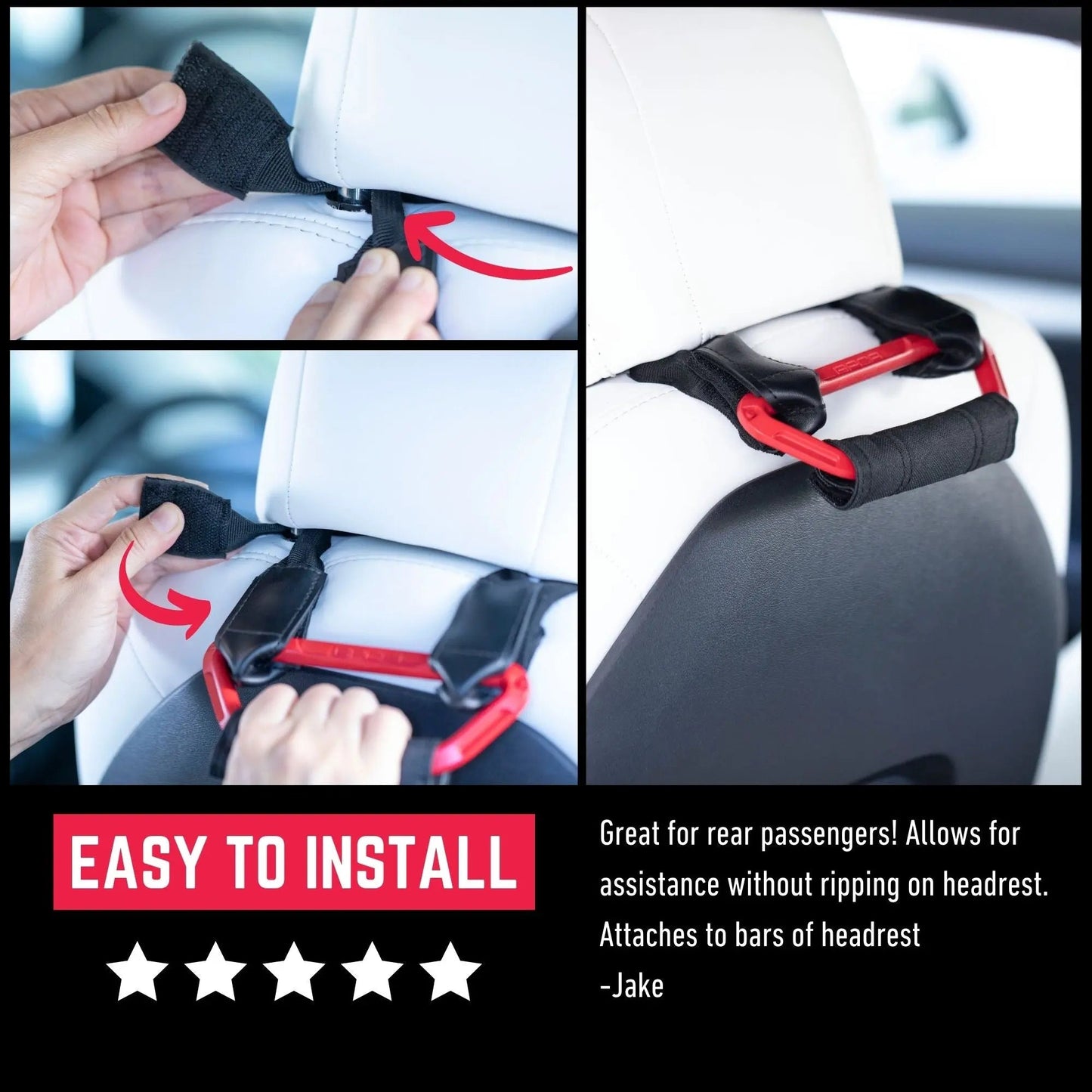 GPCA Back Grip PRO Headrest Handles for TESLA S/ 3/ Y