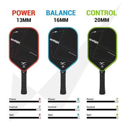 Warping Point Grasp Pickleball Paddle - 13mm