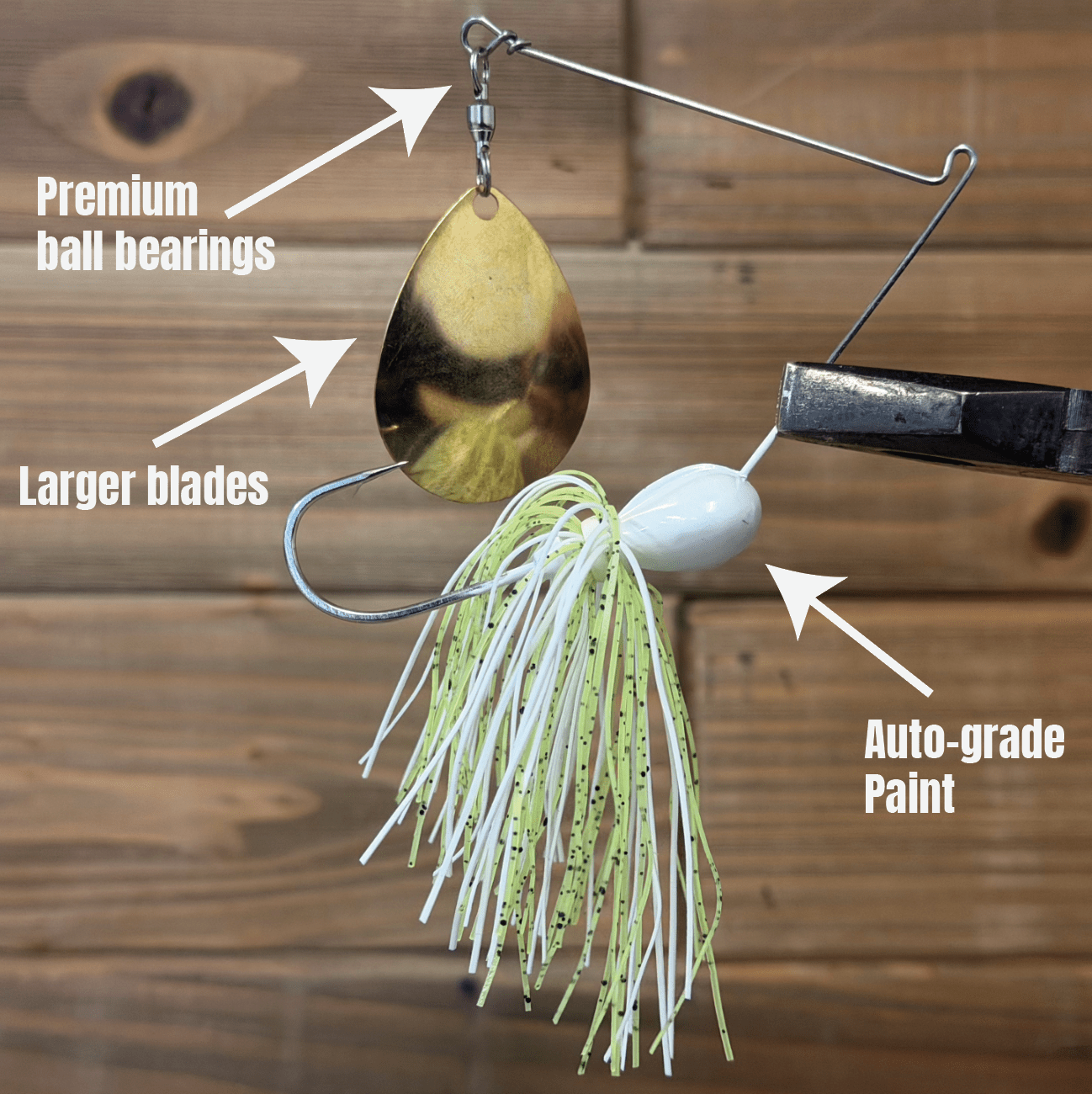 4x4 Baits Spinnerbait - Colorado & Indiana Blade - Angler's Pro Tackle & Outdoors