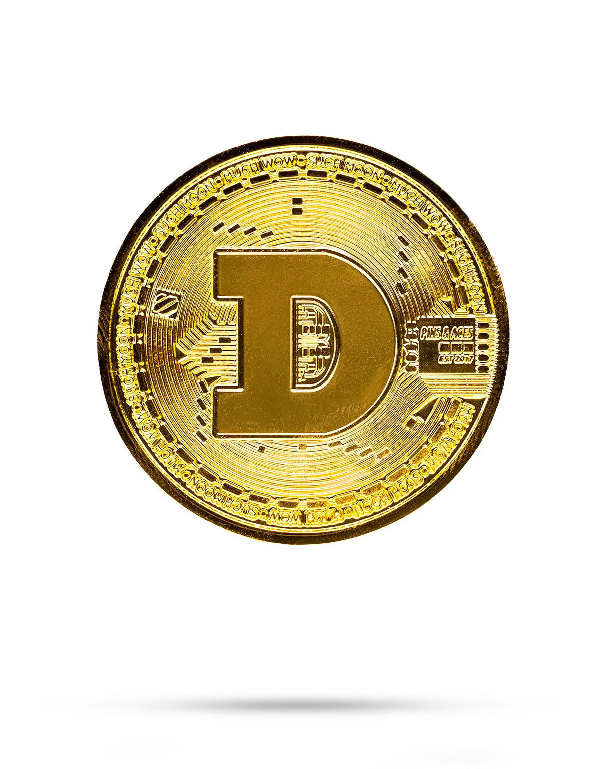 Pins and Aces Dogecoin Ball Marker