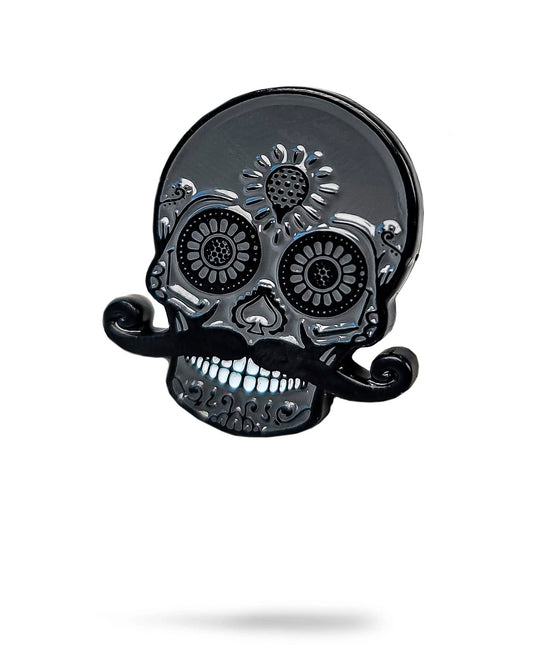 Pins and Aces Blackout Sugar Skull Ball Marker