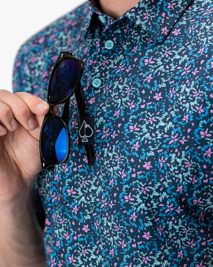 Pins and Aces Fluorescent Floral