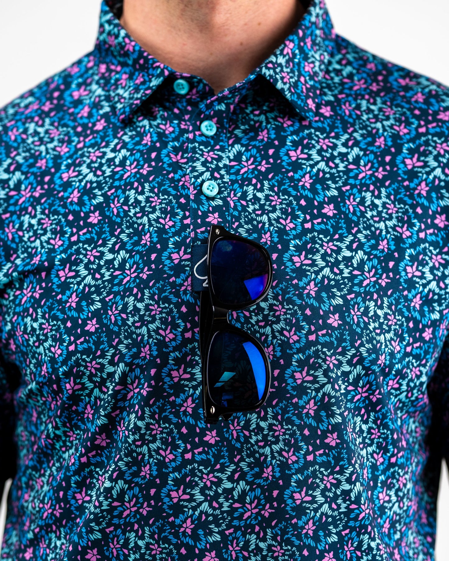 Pins and Aces Fluorescent Floral