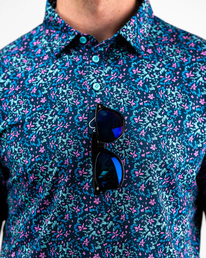 Pins and Aces Fluorescent Floral