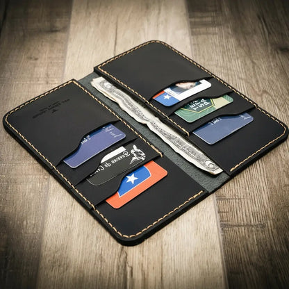 Bull Sheath Leather The Houstonian Long Wallet