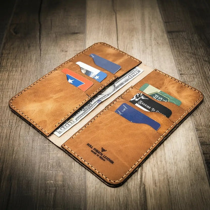 Bull Sheath Leather The Houstonian Long Wallet