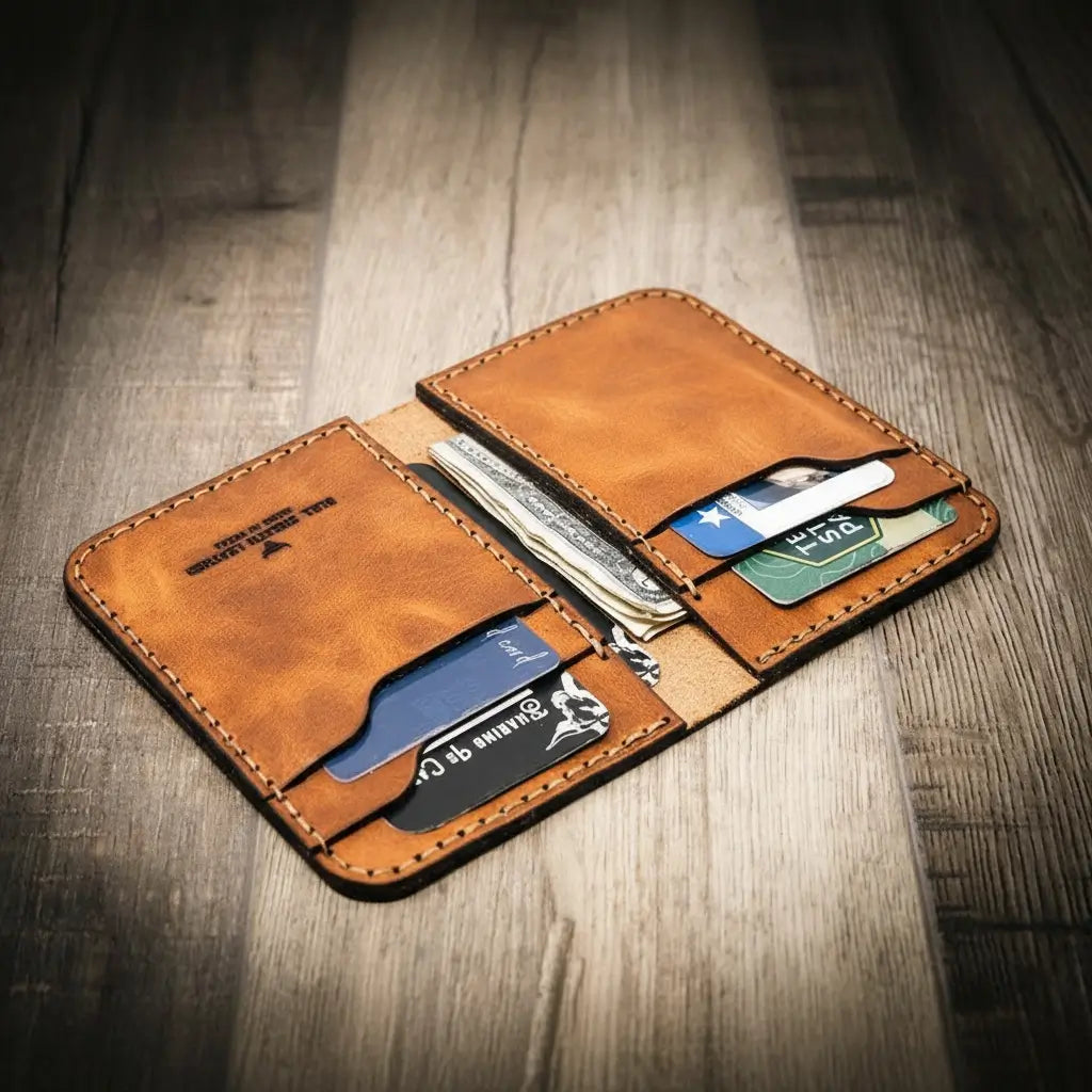 Bull Sheath Leather The Tyler Vertical Wallet