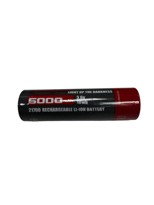 Powertac 5000 mAh Lithium-ion 21700 Rechargeable Battery