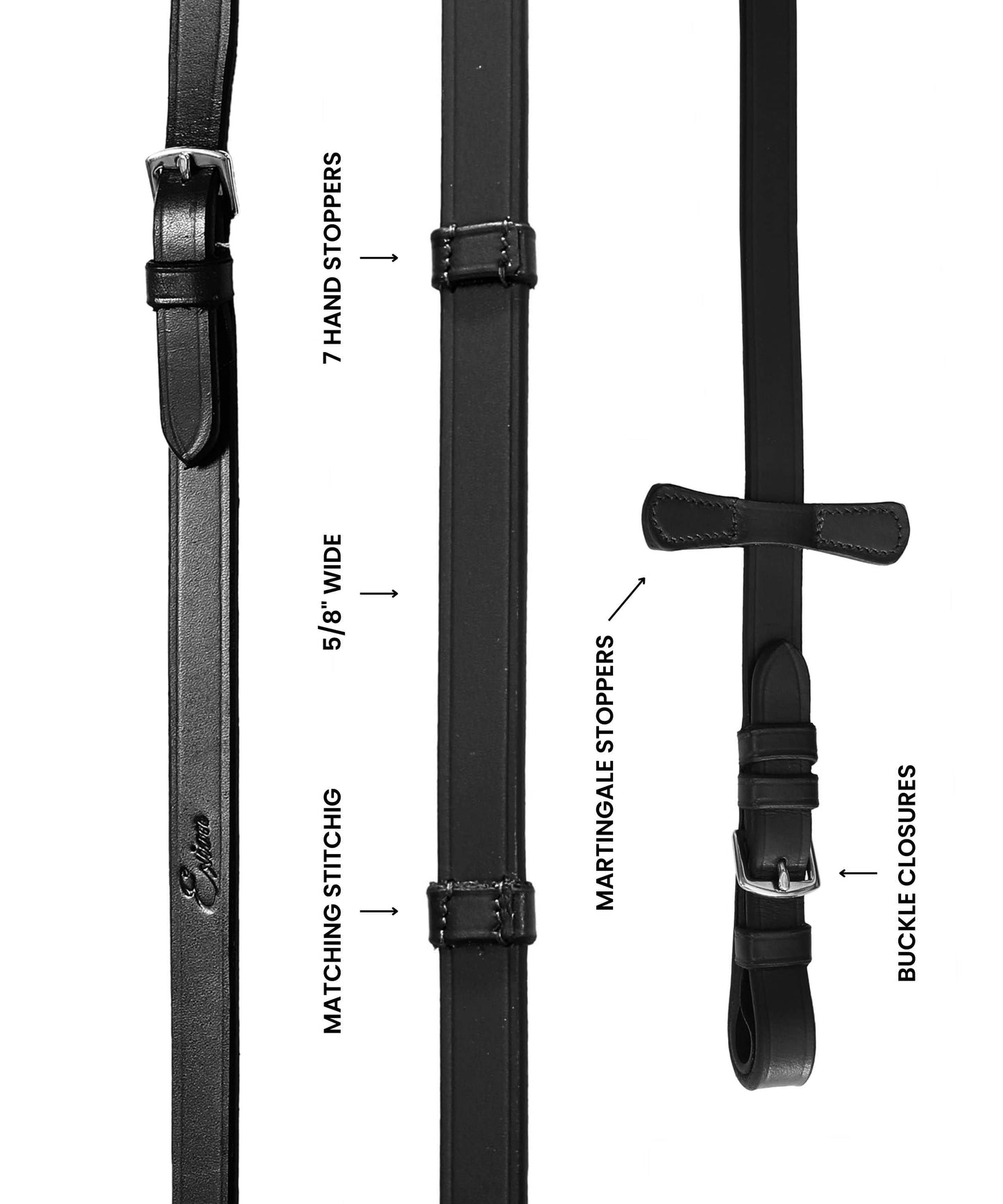 Bridles & Reins ExionPro Leather Reins