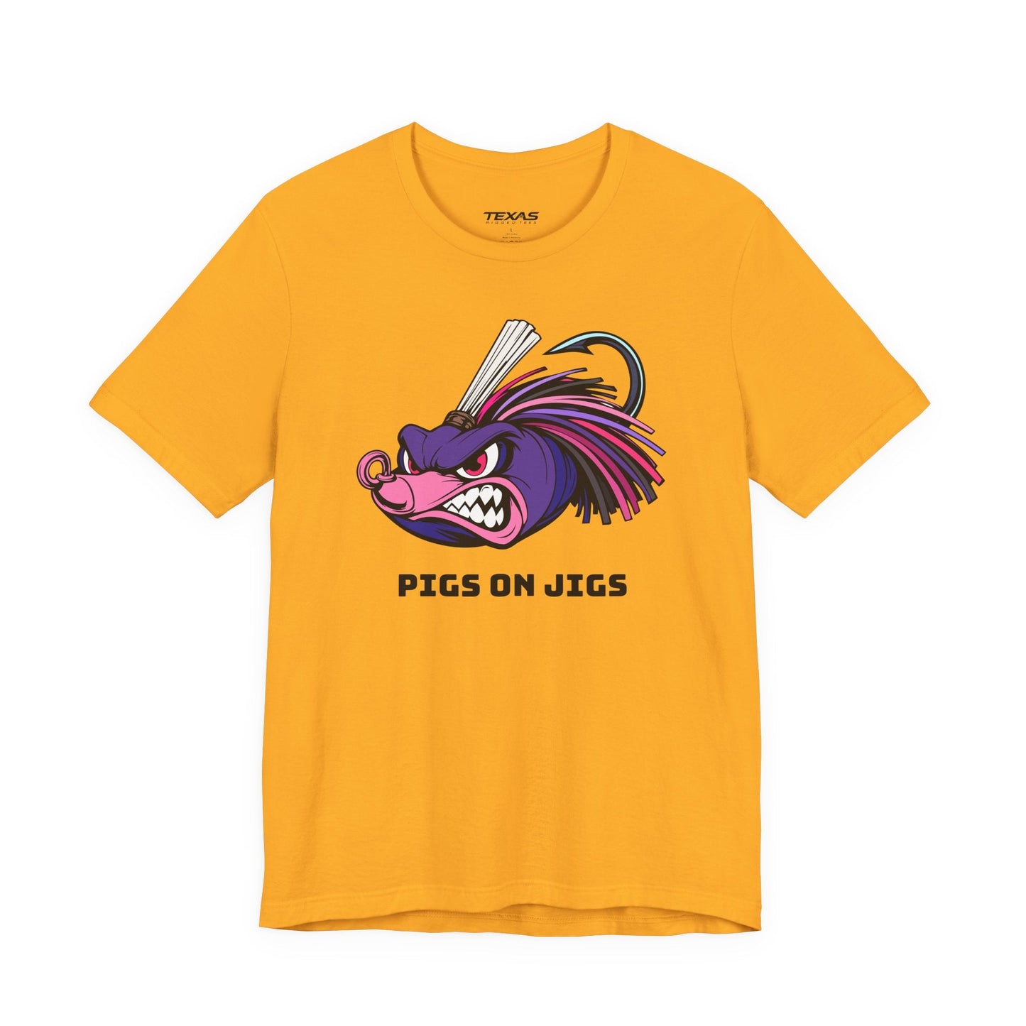 Texas Rigged Tees Pigs on Jigs — Unisex Cotton Tee