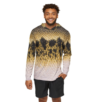 Texas Rigged Tees Largemouth Bass — Unisex Fishing Pullover Hoodie (SPF 50+)