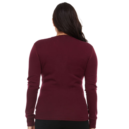 Minus33 Midweight - Women's Long Sleeve Henley 100% Merino Wool