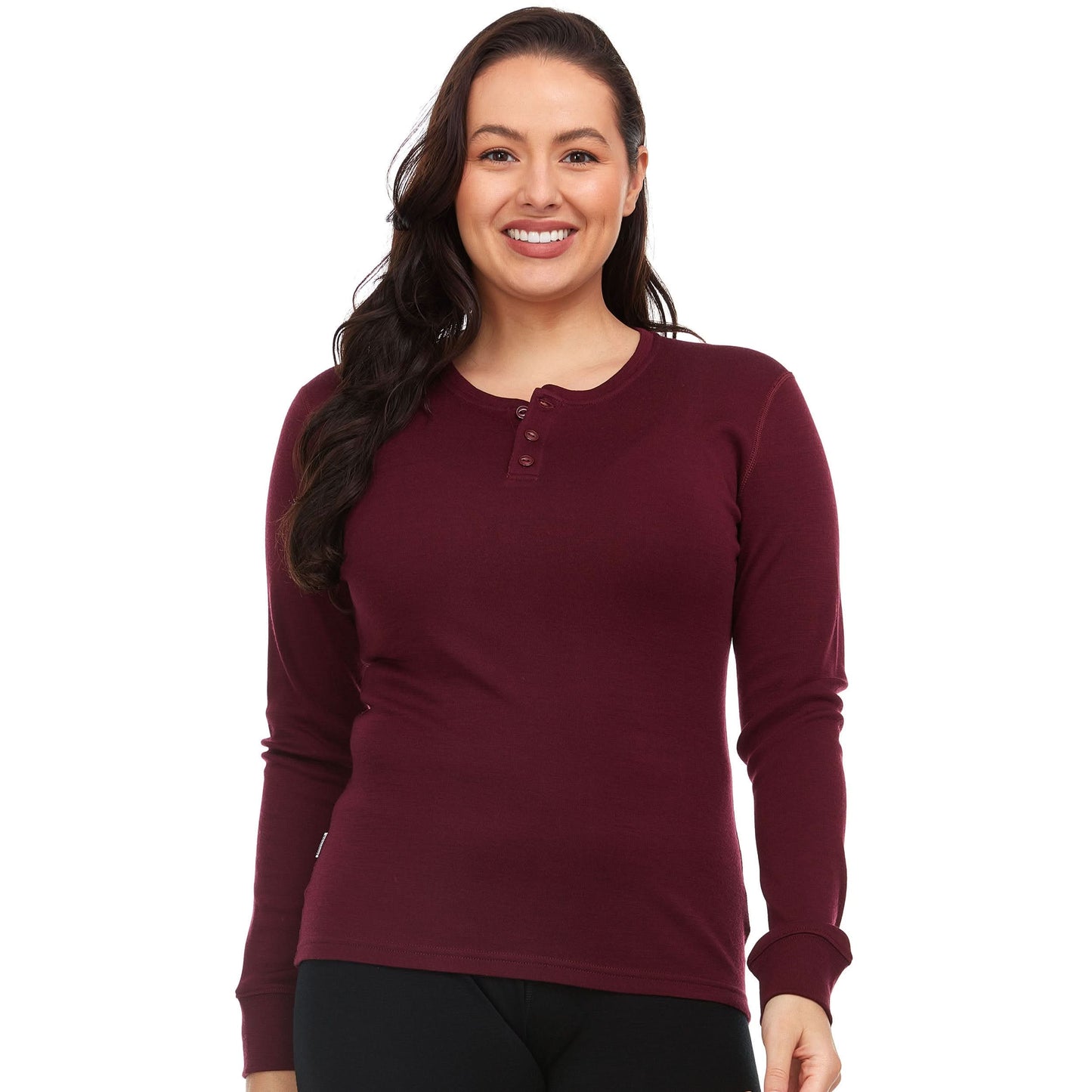 Minus33 Midweight - Women's Long Sleeve Henley 100% Merino Wool