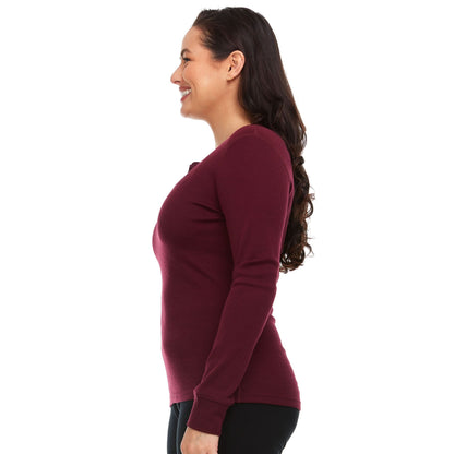 Minus33 Midweight - Women's Long Sleeve Henley 100% Merino Wool