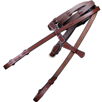 Bridles & Reins ExionPro Plain Rubber Reins with 7 Loops & Martingale Stoppers