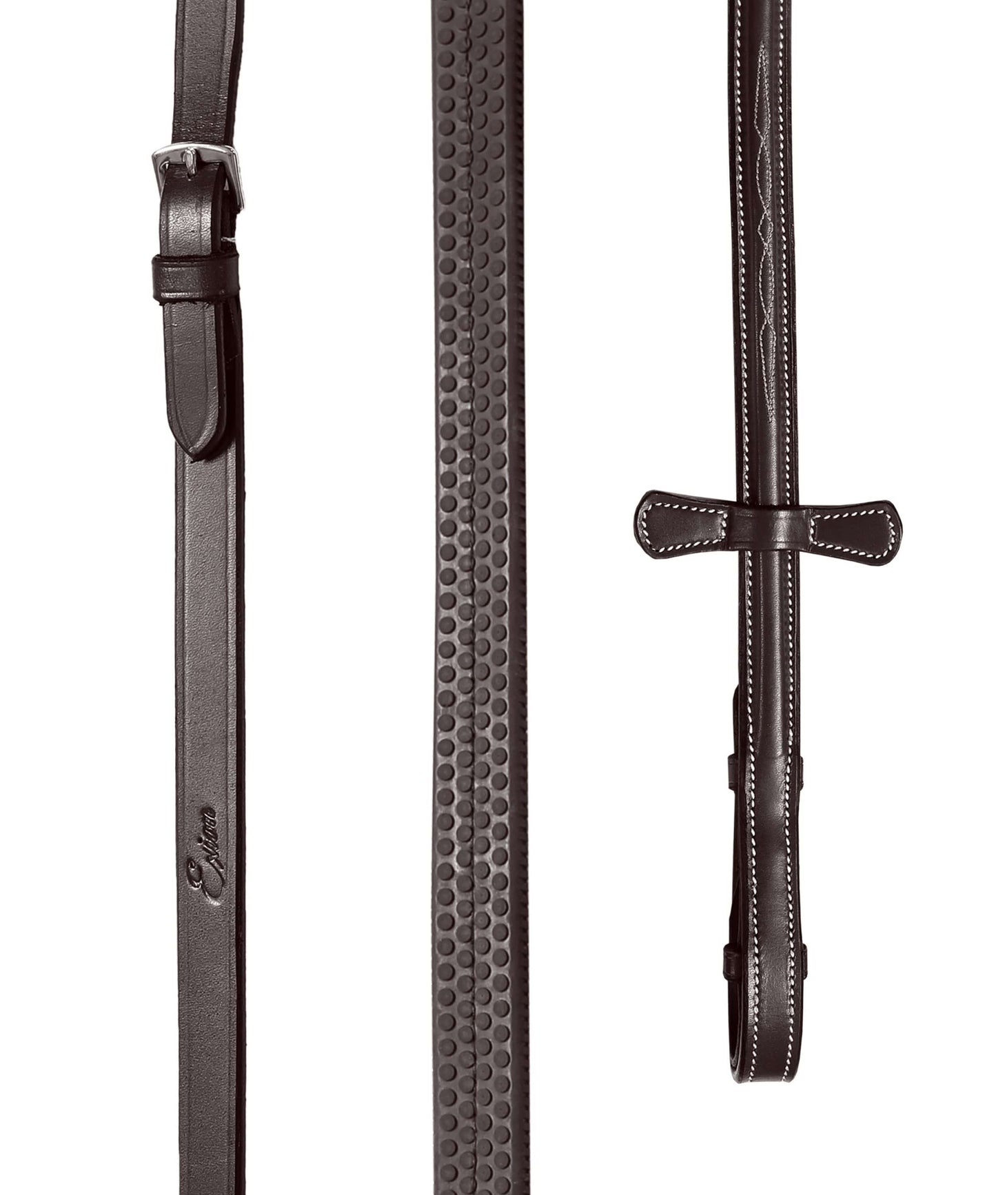 Bridles & Reins ExionPro Rubber Reins with Fancy Stitching