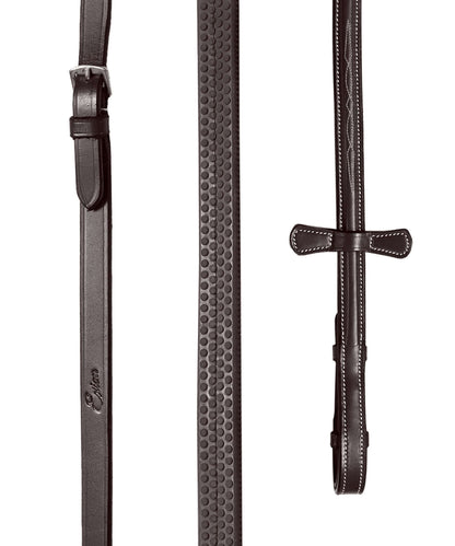Bridles & Reins ExionPro Rubber Reins with Fancy Stitching