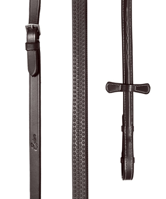 Bridles & Reins ExionPro Rubber Reins with Fancy Stitching