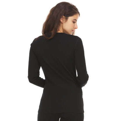 Minus33 Midweight - Women's Long Sleeve V-Neck 100% Merino Wool