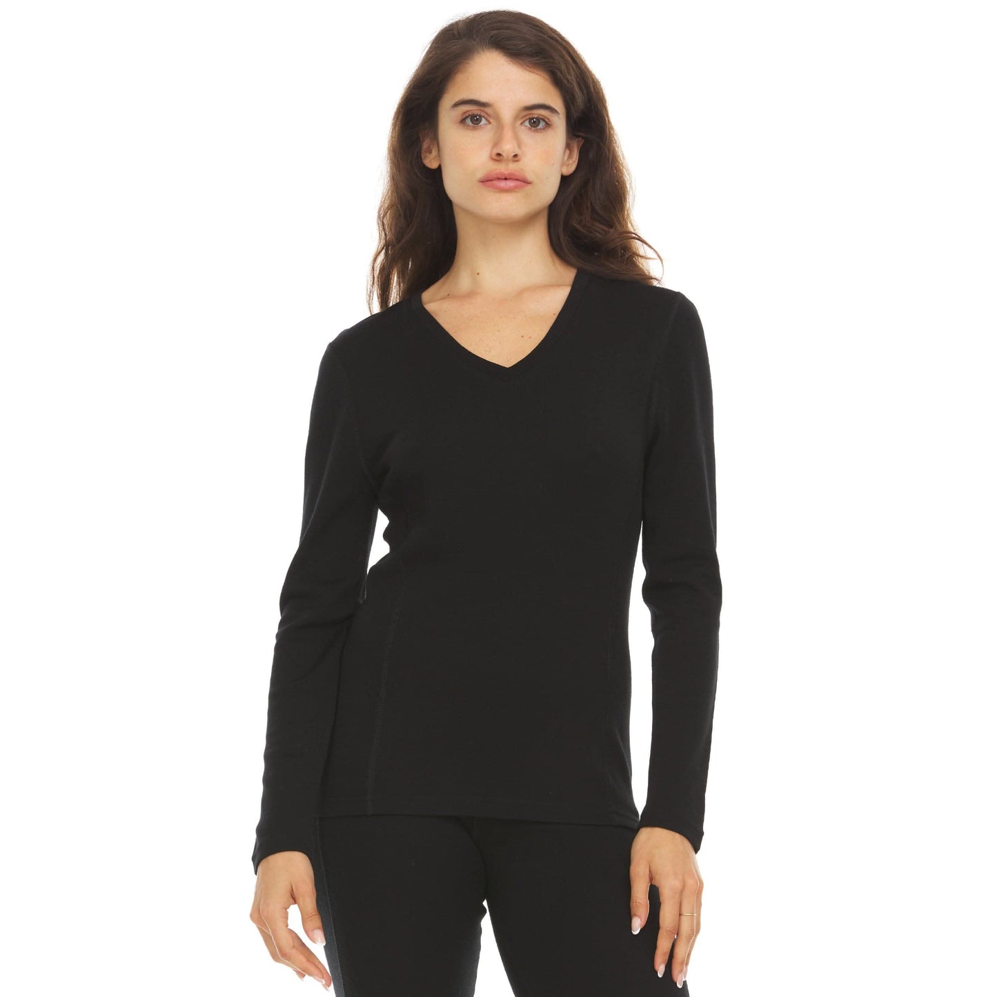 Minus33 Midweight - Women's Long Sleeve V-Neck 100% Merino Wool