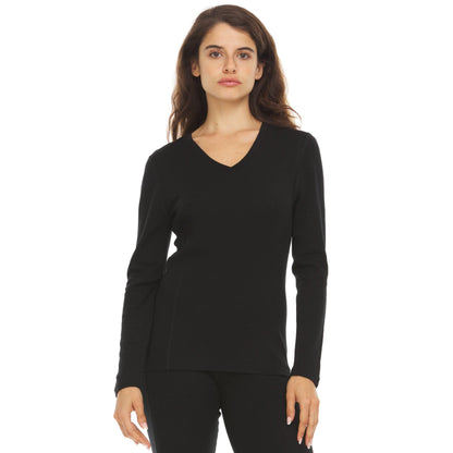 Minus33 Midweight - Women's Long Sleeve V-Neck 100% Merino Wool
