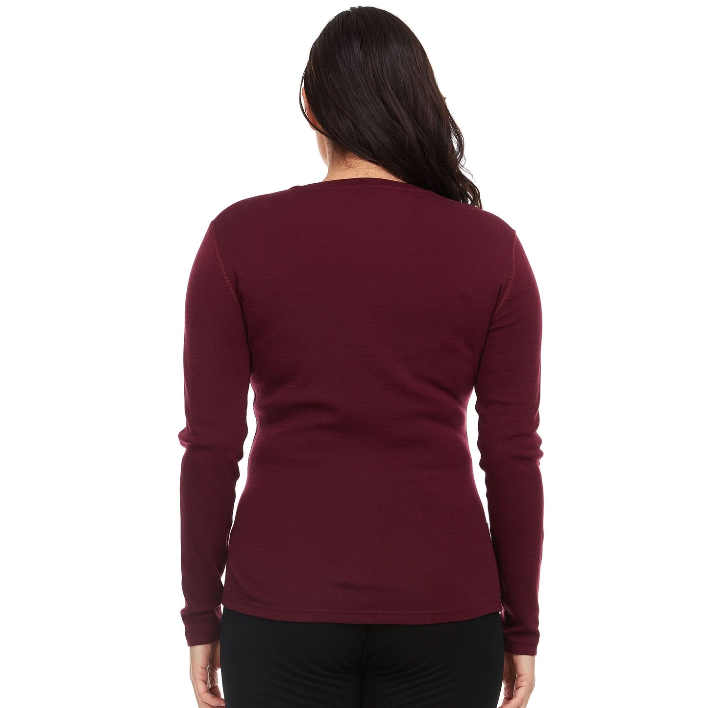 Minus33 Midweight - Women's Long Sleeve V-Neck 100% Merino Wool