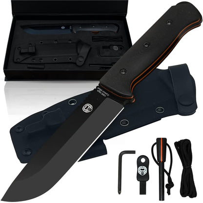 Holtzman's Gorilla Survival The Bushwhacker D2 Steel Bushcraft Survival Knife Gift Set (Selection)