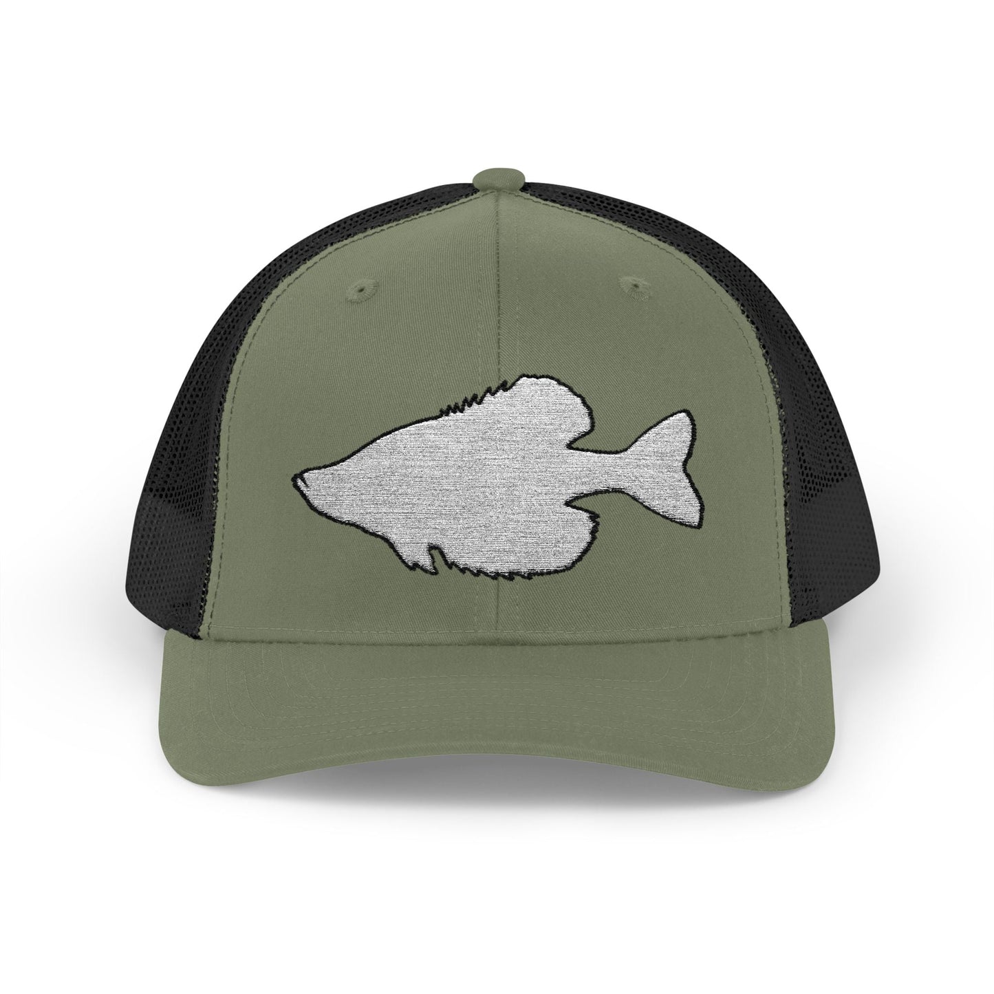Texas Rigged Tees Crappie Silhouette — Embroidered Baseball Cap